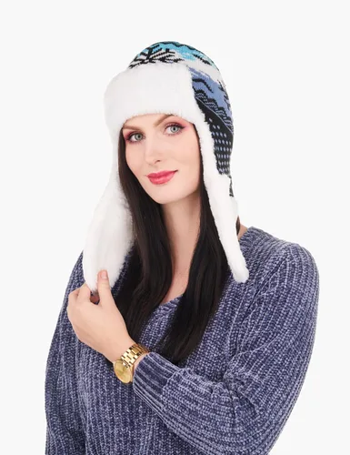 Vista 8 de Sombrero de trampero de invierno para mujer, divertido sombrero Ushanka con orejeras