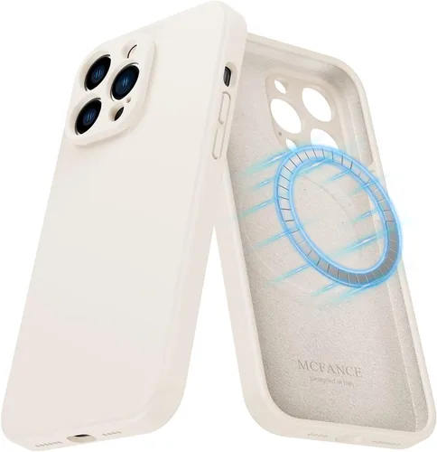 Vista 25 de Funda de silicona con soporte para iPhone 17 Pro [compatible con MagSafe] [Protección completa de la cámara] (6.3 pulgadas 2025), fundas de teléfono