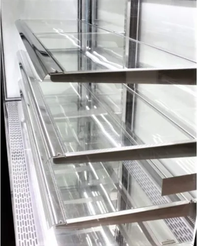 Vista 4 de PEAKCOLD vitrina refrigerada para panadería, vitrina de postres de 36 pulgadas de ancho