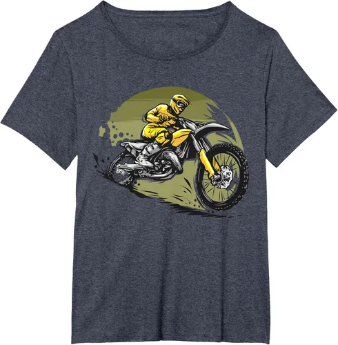 Vista 89 de Camiseta de motocross Supermotard Enduro, Negro, S