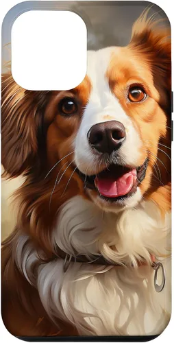 Vista 25 de iPhone 16 Kooikerhondje Portrait Colour Artwork Case