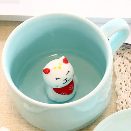 Vista 11 de Chick Taza de Café 3D Taza de Cerámica de Lindo Animal de Dibujos Animados - Animal Bebé Adentro, Mejor Taza de Oficina y Regalo de Cumpleaños 8 OZ
