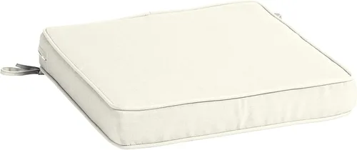 Vista 21 de Arden Selections ProFoam Performance Outdoor Seat Cushion 20 x 20, Onyx Black Cabana Stripe (Pack of 4)