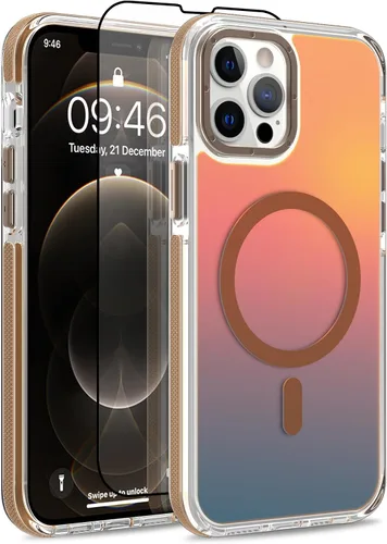 Vista 164 de Funda magnética para Google Pixel 10 Pro XL [compatible con Magsafe] [bonito diseño fluorescente de moda] a prueba de golpes, delgada, translúcida