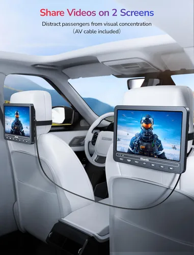 Vista 7 de Reproductores de DVD portátiles de 10.1 "para coche con entrada HDMI