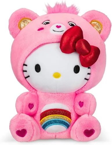 Vista 14 de Care Bears - Badtz-Maru vestido como oso gruñón de 8 pulgadas de peluche de tamaño divertido, azul - Suave y abrazable. - Bueno para niñas y niños