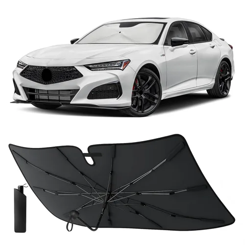 Vista 16 de EcoNour Parasol plegable para parabrisas de Mazda 3 2014-2016 2017 2018, parasol para ventana delantera de automóvil, protección UV, bloqueador