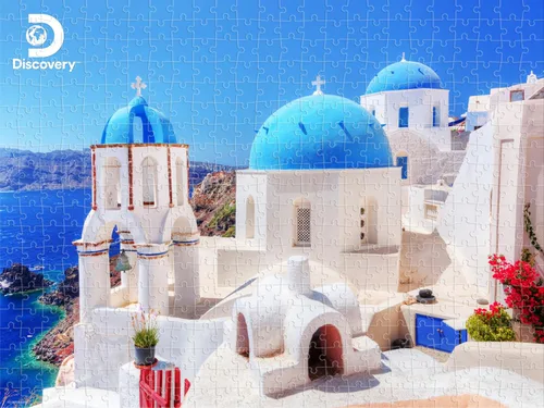 Vista 5 de Prime 3D Discovery Landmarks, rompecabezas 3D de 500 piezas, 24x18