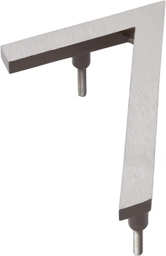 Vista 9 de Montague Metal Products 6 pulgadas níquel satinado/bronce romano de dos tonos Alumunim flotante o plana casa moderna número 1