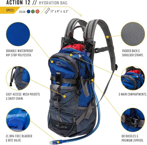 Vista 4 de American Outback Mochila de hidratación Diamond
