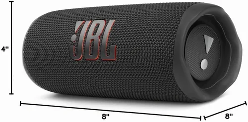 Vista 7 de JBL Flip 6 (negro) + paquete con divvi! Funda protectora rígida