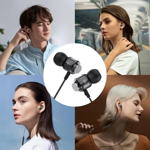 Vista 6 de Auriculares USB C para Samsung Galaxy S24 S23Ultra FE S22, auriculares USB C con cable con micrófono estéreo tipo C auriculares magnéticos tipo C