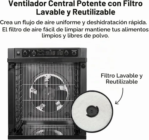 Vista 7 de Tribest Sedona Express SDE-S6780-B Deshidratador digital de alimentos, Negro