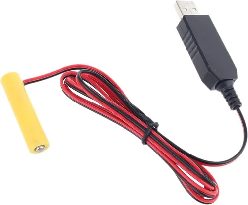 Vista 4 de LR03 AAA Eliminador de Batería 1M Cable de alimentación USB Reemplazar 1 a 4pcs AAA Batería (1.5V)