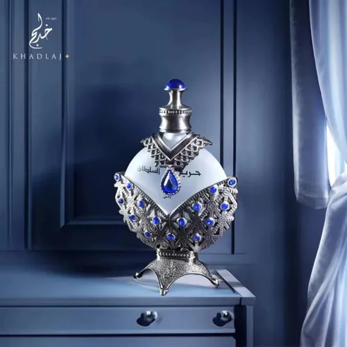 Vista 3 de Khadlaj Hareem Al Sultan Blue - Aceite de perfume concentrado para unisex, 1.18 onzas