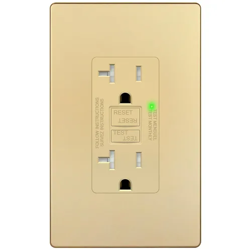 Vista 14 de TG Salida GFCI de 20 amperios, receptáculo eléctrico resistente a Negro