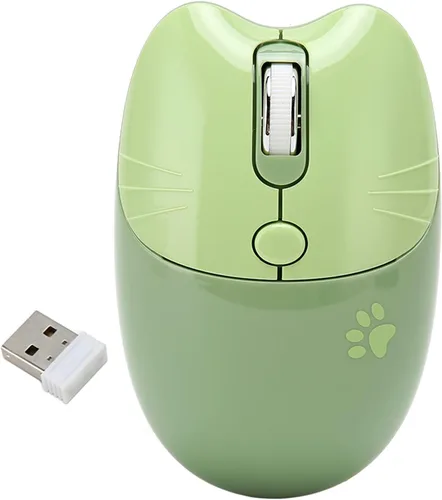 Vista 13 de BT5.1 Mouse inalámbrico, clic ultra silencioso y diseño portátil compacto para niñas, alternativa de 2.4 GHz con modo de suspensión automático