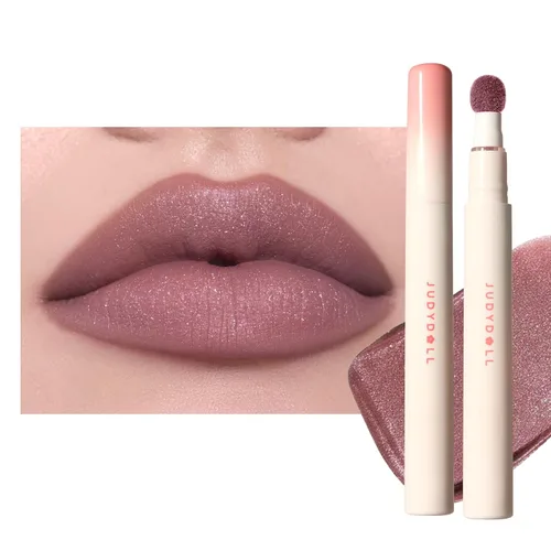 Vista 15 de JUDYDOLL - Lápiz labial para mujer, color rojo mate, larga duración N12 Toffee Peach