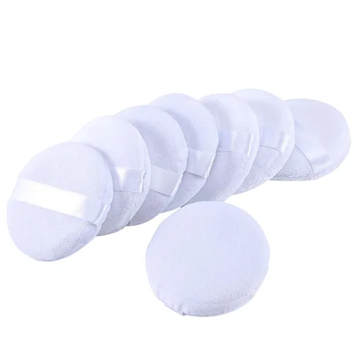 Vista 9 de Senkary 8 almohadillas de polvo de algodón suave para maquillaje, para polvo, suelto, prensado y corporal (2.36 pulgadas)