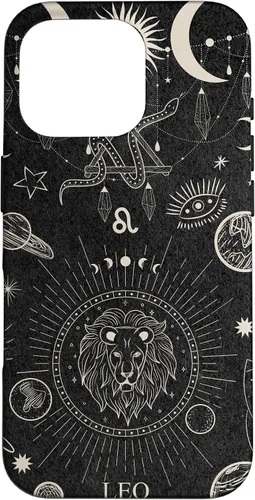 Vista 20 de Galaxy Zodiac Sign Astrological Celestial Aesthetic Leo Case for iPhone 17