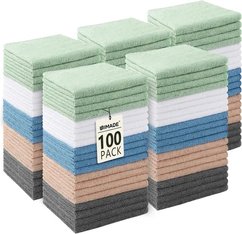 Vista 18 de UNIMADE Paquete de 100 toallas faciales a granel, paños de lavado altamente Blanco