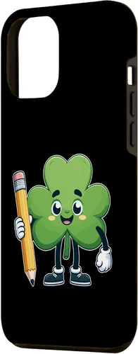 Vista 2 de Funda para iPhone 14 Pro Max Cute St Patrick Day Shamrock Lucky Teacher Saint Pattys Kids