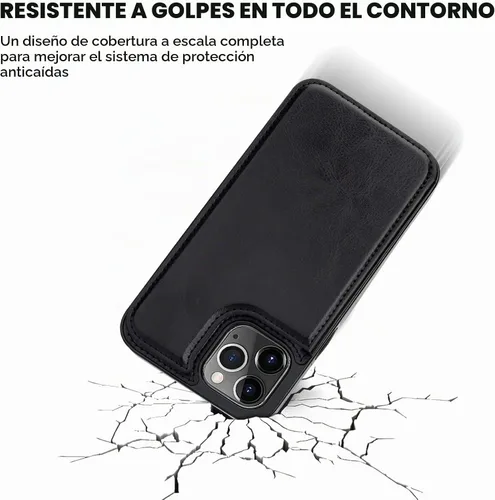 Vista 6 de ONETOP Compatible con iPhone 12 Compatible con iPhone 12 Pro Funda Cartera con Portarjetas, Funda de Cuero PU con Soporte y Ranuras para Tarjetas