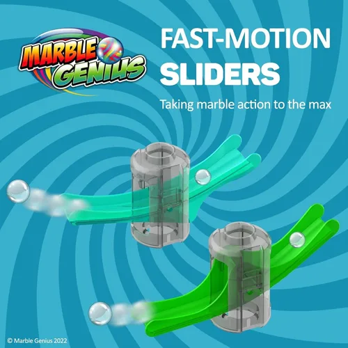 Vista 11 de Marble Genius Marble Run Stunts Super Set, 125 piezas