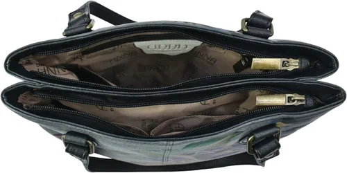 Vista 3 de Anna by Anuschka - Bolso de hombro con diseño de piel auténtica