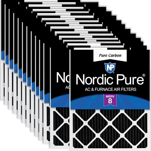 Vista 60 de Nordic Pure Filtros de aire para horno MERV 6 de 12 x 20 x 1 pulgadas (11 1/2 x 19 1/2 x 3/4), color verde poligenético, reduce el polvo, el polen