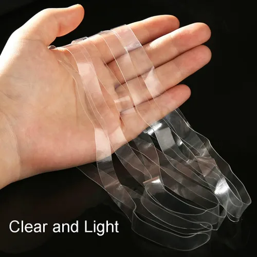 Vista 3 de 20 bandas de goma grandes transparentes de 8 pulgadas que apenas degradan las bandas elásticas de TPU resistentes para envolver y fijar