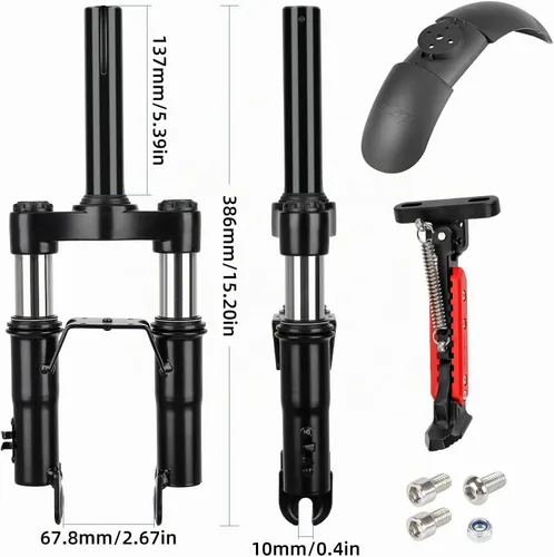 Vista 7 de Ulip Kit de suspensión delantera - Amortiguador con soporte ajustable, accesorios para guardabarros M365 Pro Pro2 1S MI3 Essential Lite.