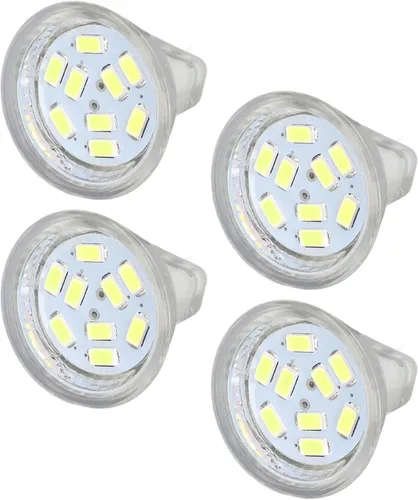 Vista 5 de Bombillas halógenas, bombilla MR11 3W 300lm lámpara con 9 cuentas base de doble pin para lámpara de paisaje, luces estroboscópicas intermitentes