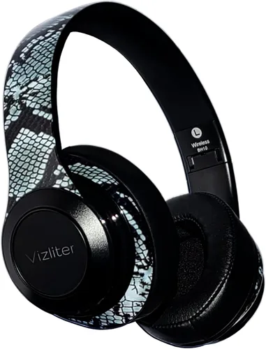 Vista 8 de Vizliter TWS - Auriculares Bluetooth inalámbricos con graves profundos 5.3 con micrófono integrado y luces LED con cancelación de ruido (beige)