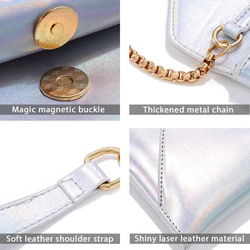 Vista 3 de Yokawe Bolsos de mano para mujer, bolsos de noche tipo sobre, bolsa cruzada, bolsa nocturna, fiesta, baile de graduación, bolsas de hombro