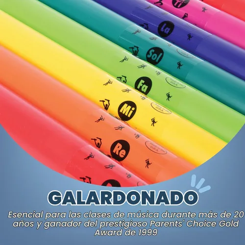 Vista 7 de Constructive Playthings Boomwhackers Music - Tubos de sonido sensorial, juego de 8