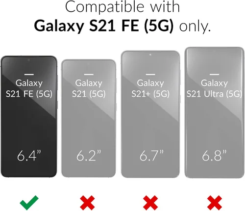 Vista 2 de Crave Slim Guard Para Galaxy S21 FE Caso, A Prueba De Golpes Para Samsung Galaxy S21 FE 5G (6.4 Pulgadas) - Verde Bosque