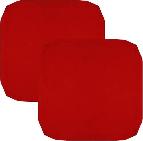 Vista 26 de FLYMEI Fundas de cojín para patio de 22 x 20 x 4, color rojo, 1 paquete