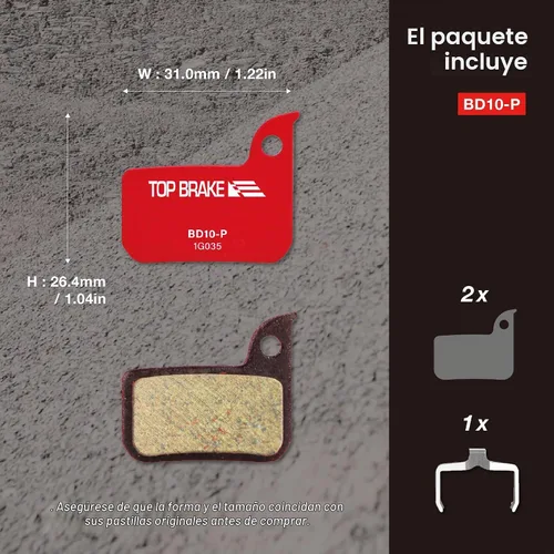 Vista 6 de TOP BRAKE Disc Bike Brake Pads Compatible with AVID SRAM Level TLM/Ultimate/Force 22/Force 1/Red eTap HRD/Rival 1/Rival 22/S700 B1/S900 HRD