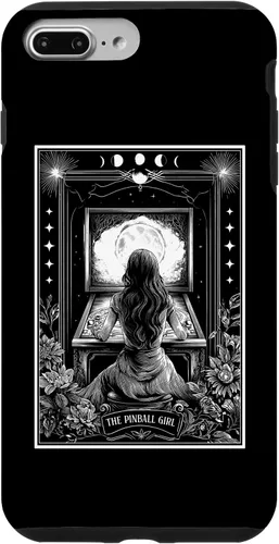 Vista 12 de The Pinball Girl Retro Arcade Game 80s Tarot Card Skeleton Case for iPhone 17