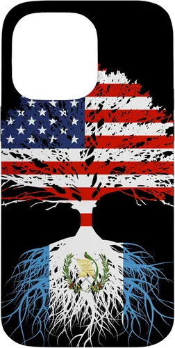 Vista 21 de Guatemala Born Family Roots Guatemalan American US Flag Gift Case for iPhone 17