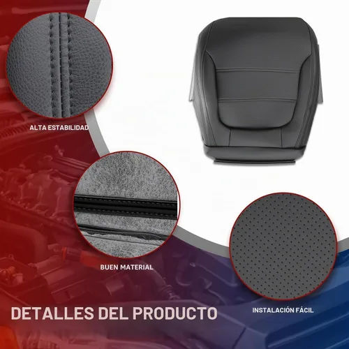 Vista 4 de AUTOKAY Funda negra para asiento inferior del conductor, compatible con Volkswagen Jetta 2011 2012 2013 2014