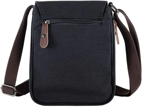 Vista 70 de Sechunk Vintage Canvas Messenger Cross body bag Shoulder bag