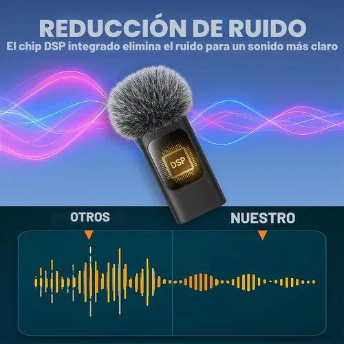 Vista 2 de BSONE Amplificador de voz con micrófono inalámbrico para profesores - Sistema PA portátil Bluetooth con clip con micrófono de solapa y altavoz