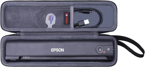 Vista 8 de XANAD Funda rígida para escáner de documentos Epson Workforce ES-50 / ES-55R / ES-60W / ES-65WR / DS-30 / DS-70 / DS-80W (negro)