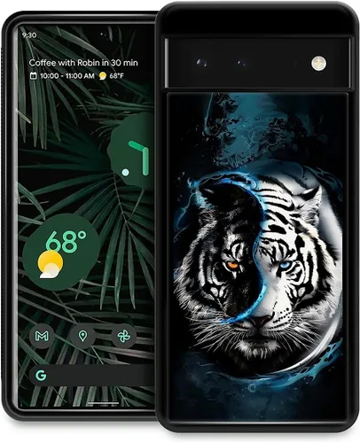 Vista 299 de Compatible con Google Pixel 4A 5G Mobile Case Creative Acrylic Panel trasero Silicona Protección Grip especialmente diseñado para Google Pixel 4A 5G