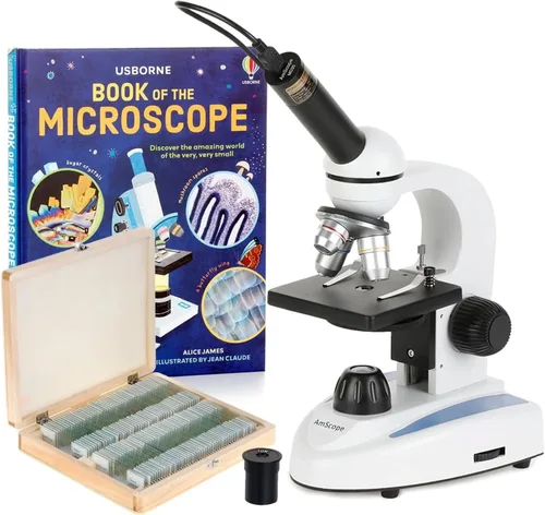 Vista 7 de AmScope Microscopio monocular compuesto de M149C-2L-E Digitaces, cámara