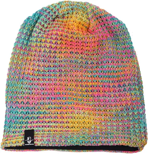 Vista 2 de HISSHE Gorro holgado para mujer, boina de punto, gorra de calavera holgada para invierno y verano, B08w