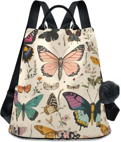 Vista 18 de ALAZA - Mochila para mujer, divertida, antirrobo, a la moda, bolsa de hombro, mochila de mujer, Alquimia, Classic