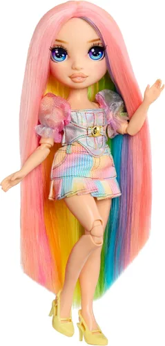 Vista 4 de Rainbow High Amaya's Hair Studio - Crea un cabello brillante con una muñeca exclusiva, color de cabello lavable extra largo y ropa y accesorios